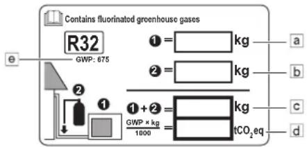DAIKIN RXC35AV1B - Información importante en relacion al refrigerante utilizado - 1