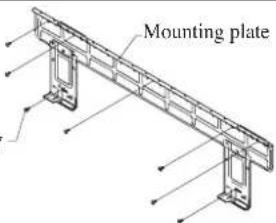 DAIKIN RXC35AV1B - Mounting Installation Plate - 2