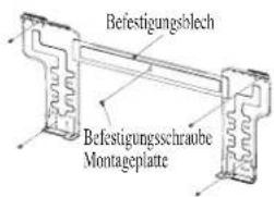 DAIKIN RXC35AV1B - Montage der Installations-halterungslatte - 1