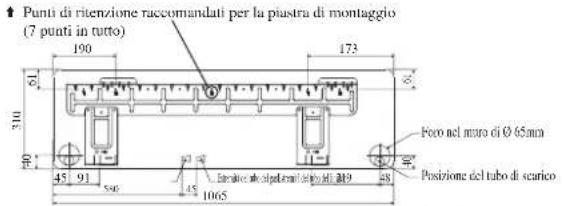 DAIKIN RXC35AV1B - Punti Di Fissaggio Della Piastra Di Montaggio E Dimensioni Raccomandate - 2
