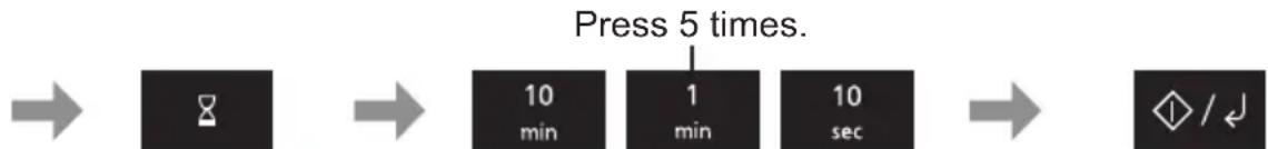 PANASONIC NN-E48NBM - Standing time - 2