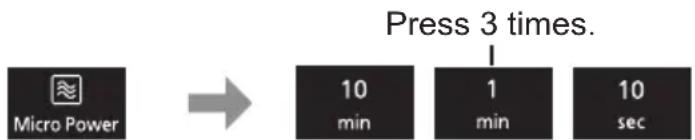 PANASONIC NN-E48NBM - Standing time - 1
