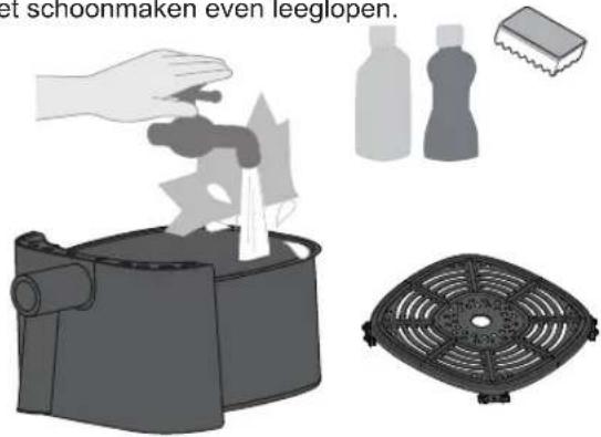 et schoonmaken even leeglopen.