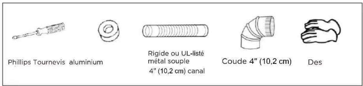 Phillips Tournevis aluminium Rigide ou UL-listé métal souple 4" (10,2 cm) canal Coude 4" (10,2 cm) Des