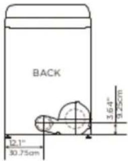 Avanti SED70D0W - Dimensions for installation - 1