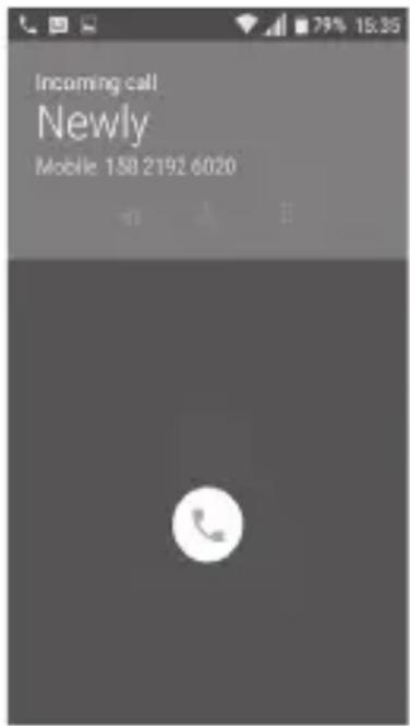 ALCATEL OneTouch U3 - Accepter ou rejeter un appel - 1