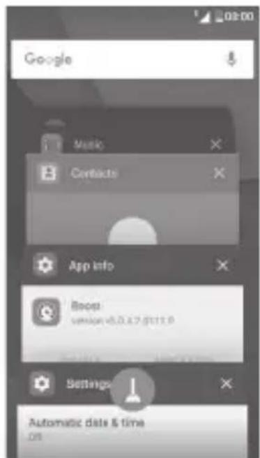 ALCATEL OneTouch U3 - Consulter les applications récemment utilisées - 1
