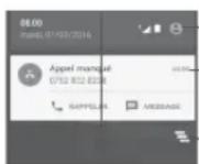 ALCATEL OneTouch Pixi 4 - Volet des notifications - 1