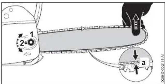 STIHL MSE 141 C - Sägekette spannen - 1