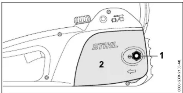 STIHL MSE 141 C - Führungsschiene und Sägekette anbauen - 1