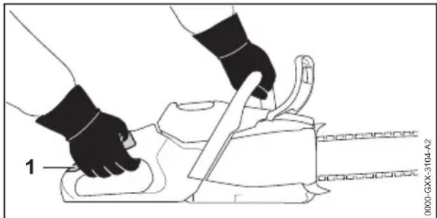 STIHL MSA 70 C - Holding and Controlling the Chainsaw - 1