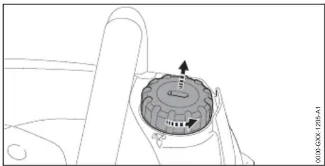 STIHL MSA 60 C - Ravitallement en huile de chaine adhesive - 1