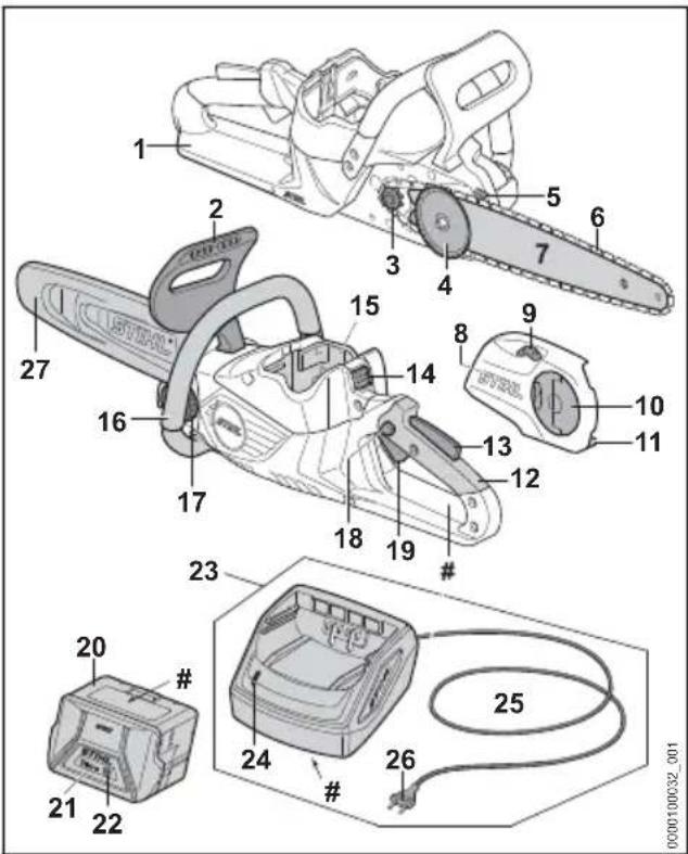 STIHL MSA 60 C - MotoSega, batteria e caricabat-terie - 1
