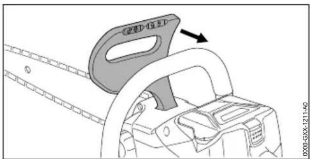 STIHL MSA 60 C - Desserrage du frein de chaine - 1