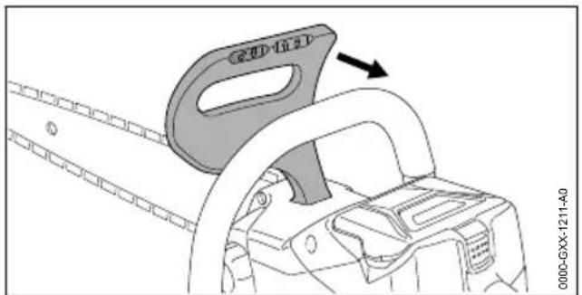 STIHL MSA 60 C - Disengaging the Chain Brake - 1