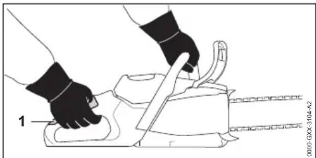 STIHL MSA 60 C - Holding and Controlling the Chainsaw - 1