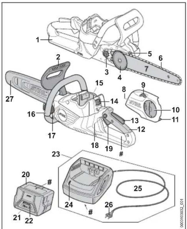 STIHL MSA 60 C - Motorsäge, Akku und Ladegerät - 1