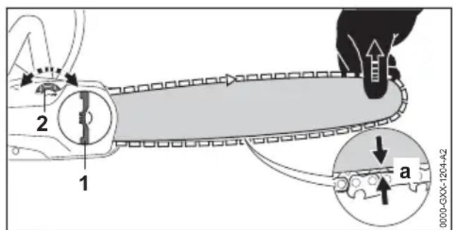 STIHL MSA 60 C - Zaagketting spannen - 1