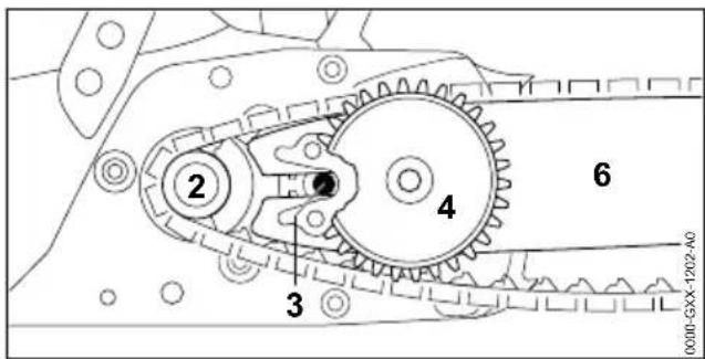 STIHL MSA 60 C - Montaggio della spranga di guida e della catena della sega - 5