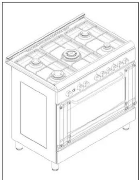 LA GERMANIA DA2MX - (CUISINES AVEC FOUR ELECTRIQUE STATIQUE A COMMANDES SEPAREES, AVEC FOUR STATIQUE VENTILE OU AVEC FOUR MULTIFONCTIONS - 42