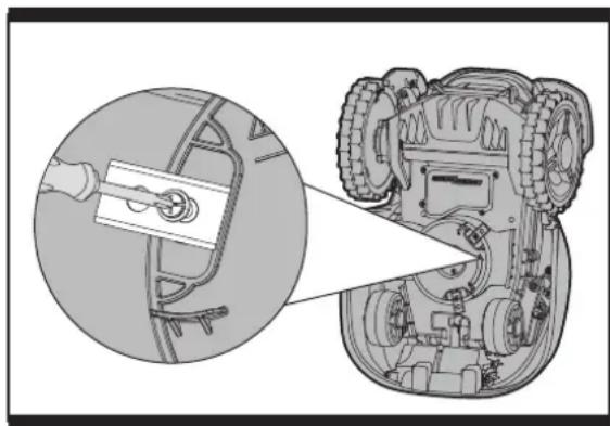 WORX Landroid WG799E - Sostituire le lame (vederle Fig. K) - 1