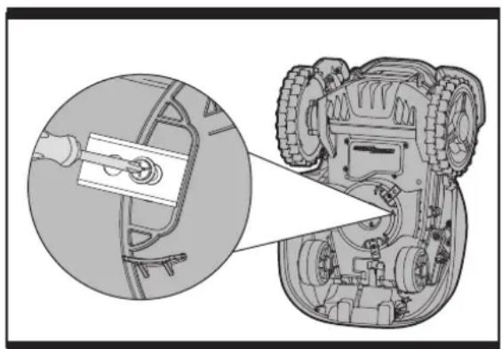 WORX Landroid WG799E - Replace the blades (See Fig. K) - 1