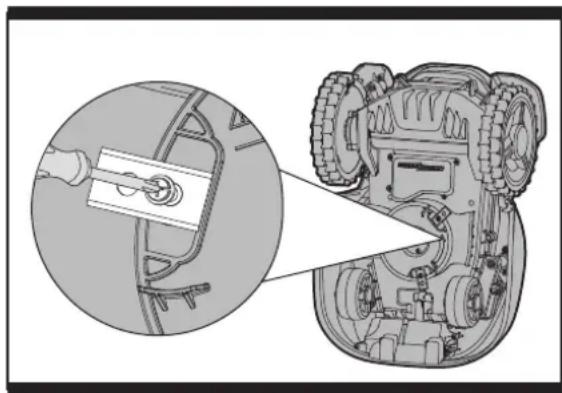 WORX Landroid WG799E - De messen verrangen (Zie afbeelding. K) - 1