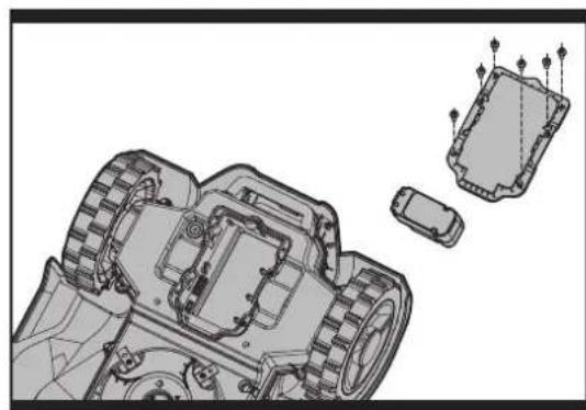 WORX Landroid WG797E.1 - Sostituzione della batteria - 3