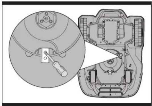 WORX Landroid WG797E.1 - Changement des lames (voir Fig. K) - 1
