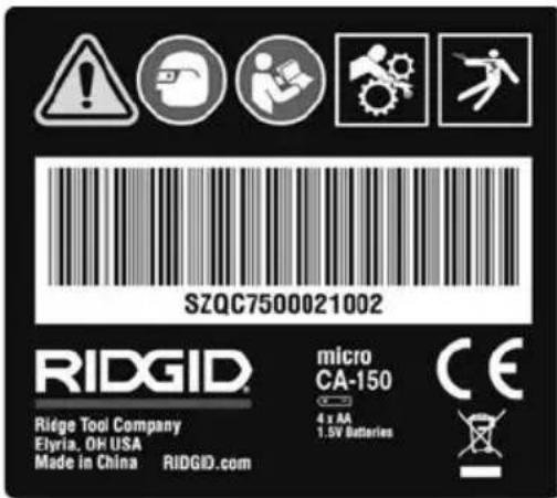 RIDGID micro CA-150 - Inspectia înainte de utilizare - 2