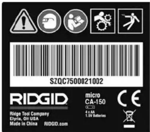 RIDGID micro CA-150 - 'Ελεγχος πριν από τη λειτουργία - 2