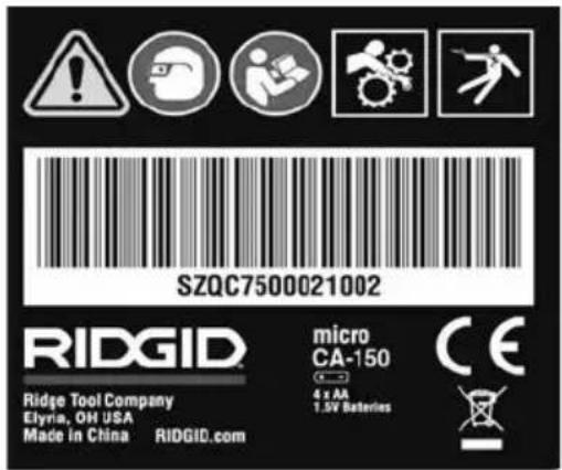 RIDGID micro CA-150 - Käyttöä edeltävä tarkastus - 2