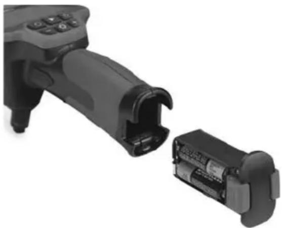 RIDGID micro CA-150 - Αλλαγή/Τοποθέτηση μπαταριών - 2