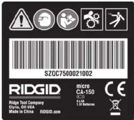 RIDGID micro CA-150 - Pre-Operation Inspection - 2