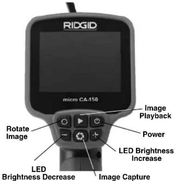 RIDGID micro CA-150 - Controls - 1