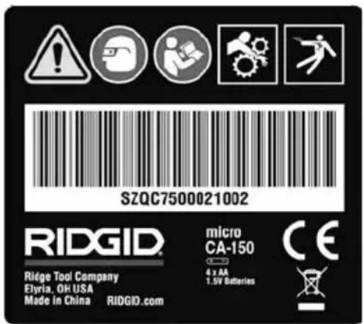 RIDGID micro CA-150 - Ispezione prima dell'uso - 2
