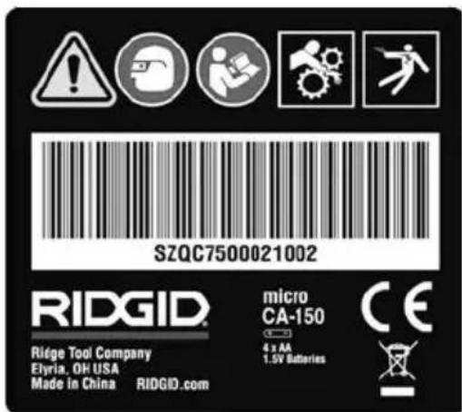RIDGID micro CA-150 - Kontroll före användning - 2
