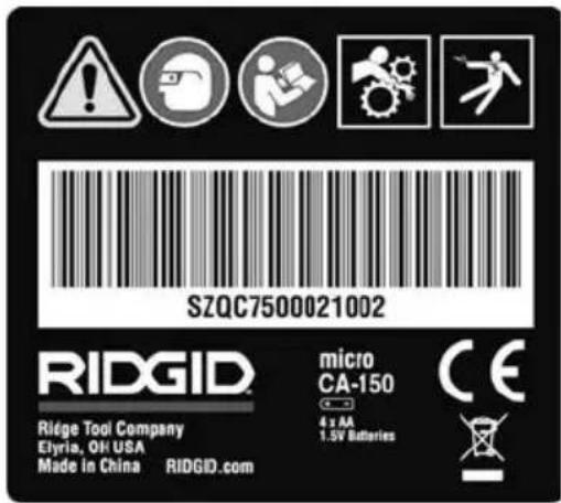 RIDGID micro CA-150 - Çalışma Öncesi Kontrol - 2