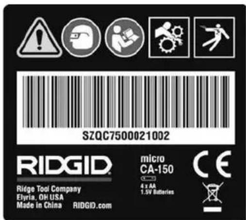 RIDGID micro CA-150 - Eftersyn før brug - 2