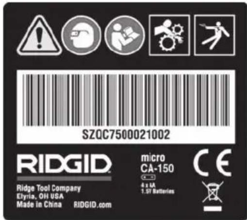 RIDGID micro CA-150 - Inspección previa al funcionamiento - 2