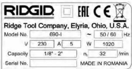 RIDGID 600-I - Description - 4