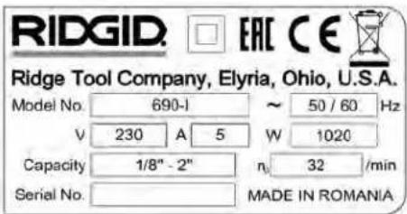 RIDGID 600-I - Description - 4