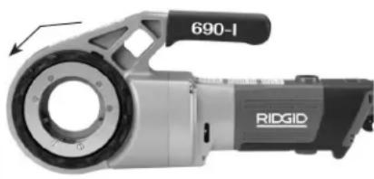 RIDGID 690-I - Kontrollieren Sie Ihre Gewindeschneidmaschine vor jedem Gebrauch und beheben Sie eventuelle Störungen, um die Verletzungsgefahr durch Stromschlag, Quetschung oder andere Ursachen sowie Schäden am Gerät zu verringern. - 6