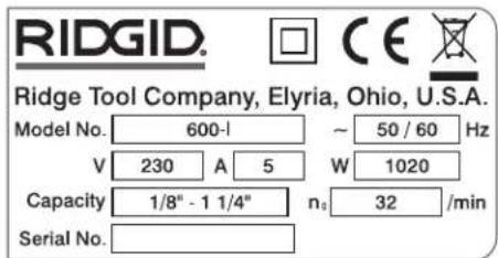 RIDGID 690-I - Magyarázat - 4