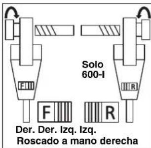 RIDGID 690-I - Montaje del cabezal roscador - 4