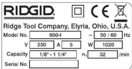 RIDGID 690-I - ⚠ UPOZORENJE! - 1