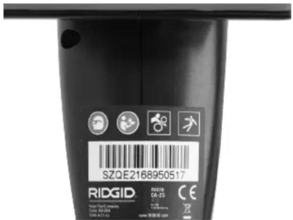 RIDGID micro CA-25 - Instalación de un accesorio - 1