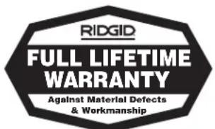 RIDGID 760 FXP - No other express warranty applies - 1