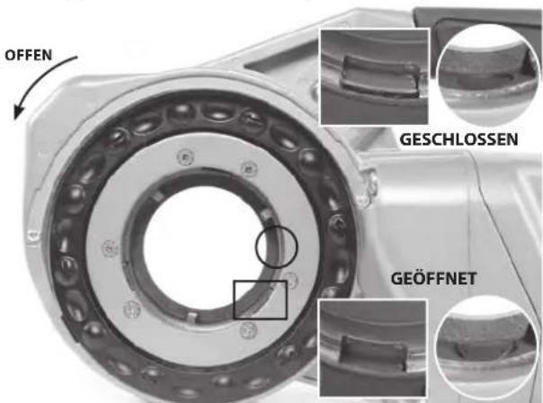 RIDGID 760 FXP - Einsetzen der Schneidköpfe - 2