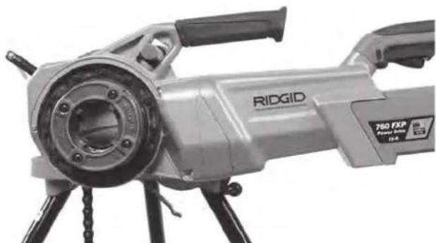 RIDGID 760 FXP - Using the supplied support arm: - 3